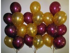 Metallic Burgandy & Gold Helium Latex Balloons
CorporateRewards.com.au