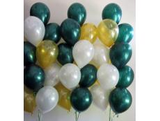 Metallic Forest Green, Gold & White Helium Latex Balloons
www.CorporateRewards.com.au