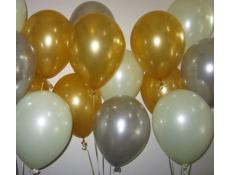 Metallic Gold & Silver with Pearl Ivory Balloons | www.corporaterewards.com.au