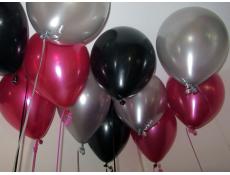 Metallic Magenat, Black & Silver Helium Latex Balloons
www.CorporateRewards.com.au