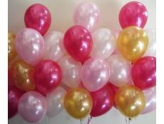 Pearl Pink & White and Metallic Magenta & Gold Helium Latex Balloons
CorporateRewards.com.au