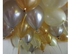 Metallic Gold, Silver & Pearl Ivory Helium Latex Balloons
CorporateRewards.com.au