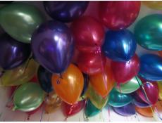 Rainbow Metallic Balloons | Purple, Orange, Blue, Magenta, Lime, Teal, Gold, Red & Yellow Helium Latex Balloons