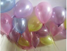Pearl Pink, Blue, Yellow & Lavender Balloons