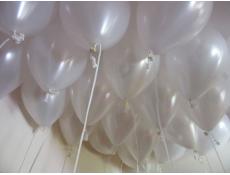 Pearl Whitel Helium Latex Balloons
