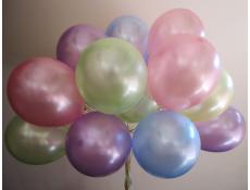 Pearl Helium Latex Balloons | Pink, Mint, Blue, Lavender & Yellow Balloons