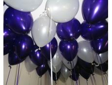 Metallic Purple & White Helium Latex Balloons
Fremantle Docker Football Balloons