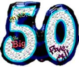 The Big 50 Birthday Shape Balloon