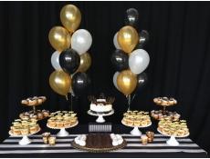 Helium Balloon Arrangements for Dessert Cake Buffet Table
Tompkins on the Swan Alfred Cove | Bear & Bee Events Design | www.CorporateRewards.com.au