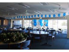 Balloon Garland - air inflated and helium latex balloon table arrangements
Claremont Showgrounds VIP Room | www.CorporateReards.com.au