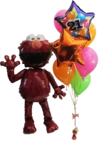 Helium Balloons Perth | Elmo Airwalker and Birthday Balloons
