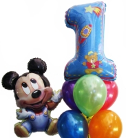 Helium Balloons Perth | Mickey Mouse 1st Birthday Balloons