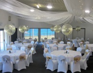 Giant Gold Confetti Helium Balloons Table Arrangements Perth