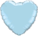 Pearl Blue Heart Balloons