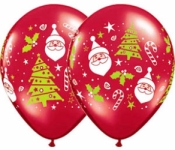 Helium Balloons Perth - Santa Print