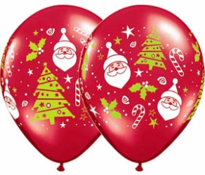 Christmas Santa Helium Latex Balloons Perth