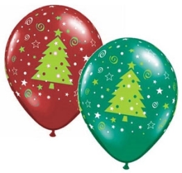 Christmas Tree Helium Latex Balloons Perth