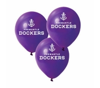 Fremantle Dockers Print Latex Helium Balloons Perth
