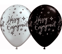 Happy Engagement Print Latex Helium Balloons Perth