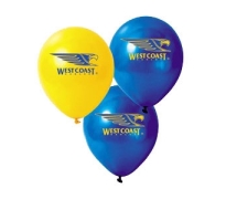 West Coast Eagles Print Latex Helium Balloons Perth