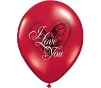 I Love You Print Latex Helium Balloons Perth