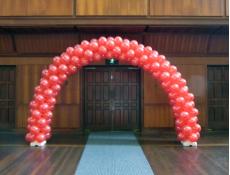 Balloon Arch air inflated | Metallic red balloons
Winthrop Hall, UWA Crawley | www.CorporateRewards.com.au