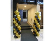 Black and Gold Balloon Columns with Star Topper | 4 Points sheraton Hotel
www.corporaterewards.com.au