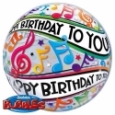 Birthday Balloons Perth | Music Notes Birthday Bubble Balloons