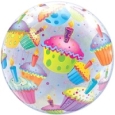 Birthday Cup Cake Bubble Balloon