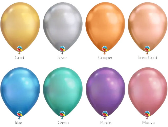 Chrome Balloon Colours Perth
