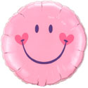 Pink Smiley Balloon