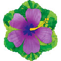 Purple Hibiscus Flower Balloon