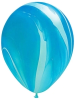 Helium Balloons Perth | Blue Super Agate Balloons