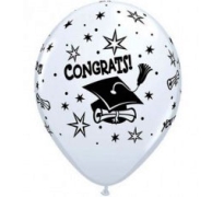 Congrats Grad Print Latex Helium Balloons Perth
