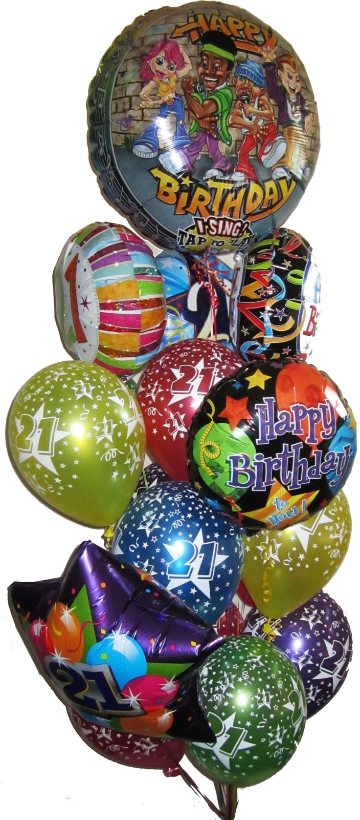 Singing Balloons Helium balloons Perth Rapper Happy Birthday Singing Balloons, Bouquets and